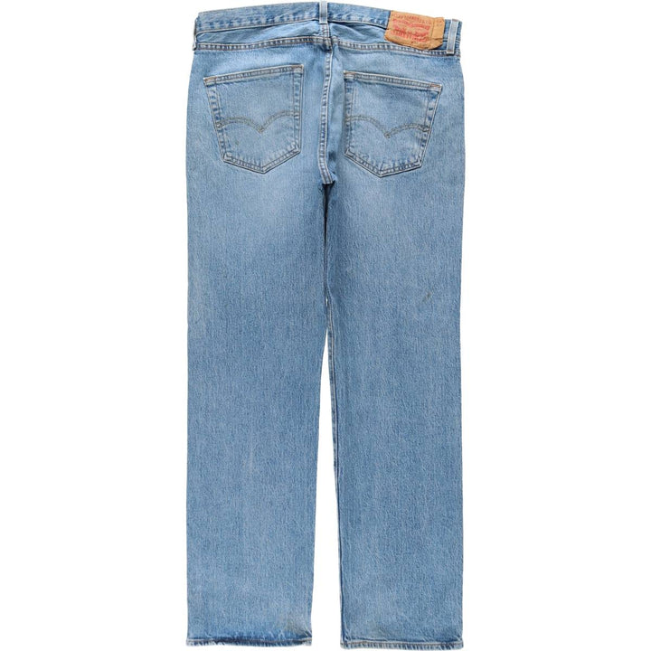 Levi's 501 straight denim pants for men, size W35 cotton blue type Vintage Second Hand