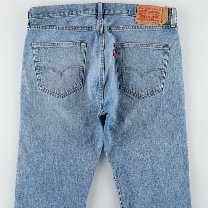 Levi's 501 straight denim pants for men, size W35 cotton blue type Vintage Second Hand