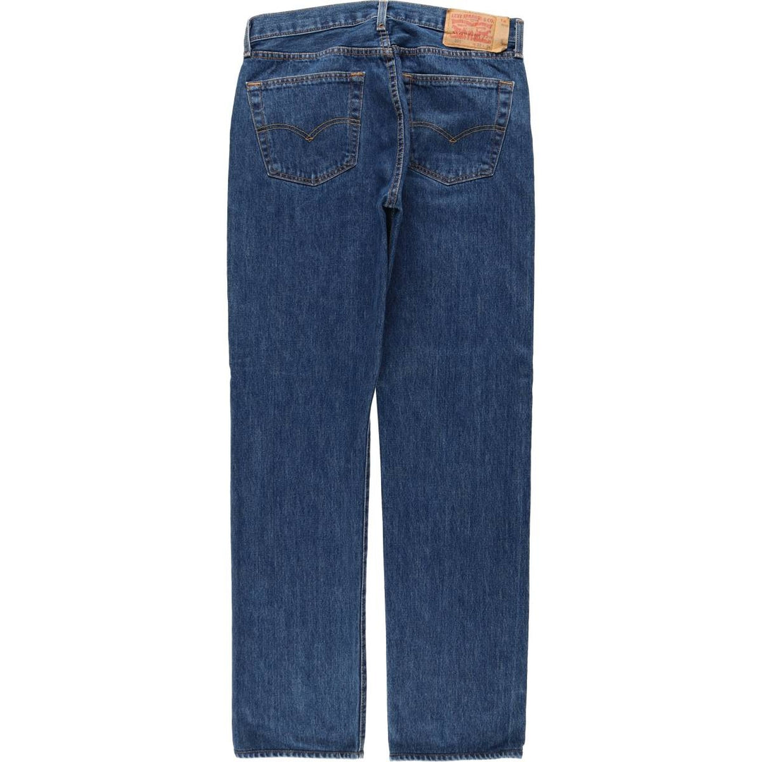 Levi's 501 straight denim pants for men, size W34 cotton blue type Vintage Second Hand