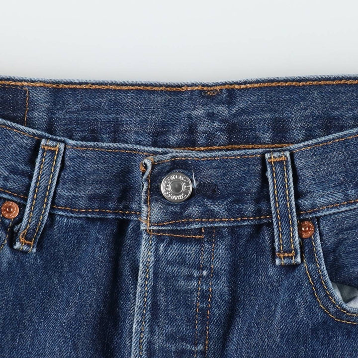 Levi's 501 straight denim pants for men, size W34 cotton blue type Vintage Second Hand