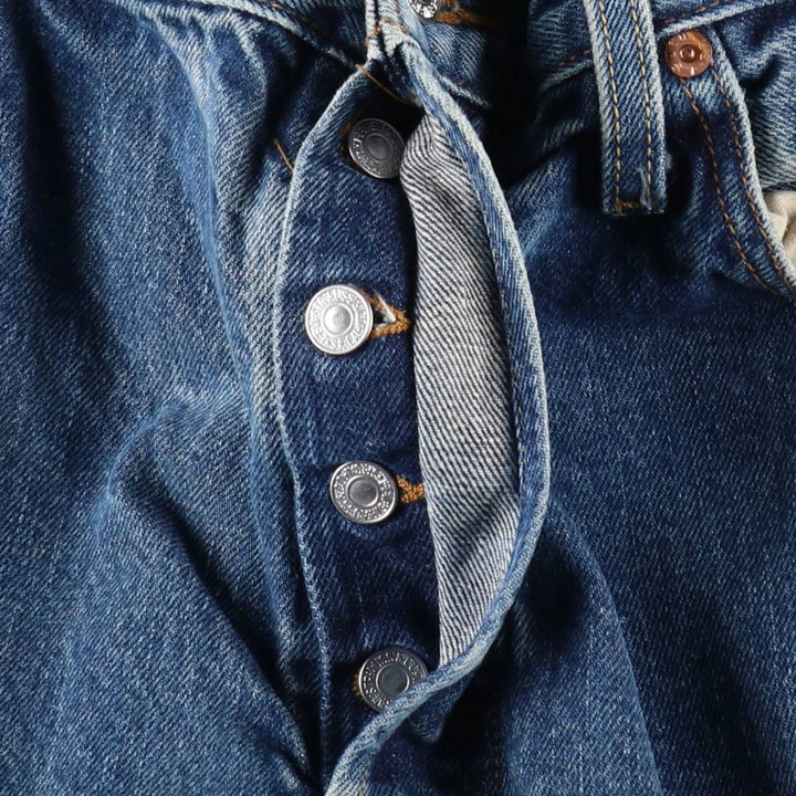 00'S Levi's 501 straight denim pants for men, size W34 cotton blue type Vintage Second Hand