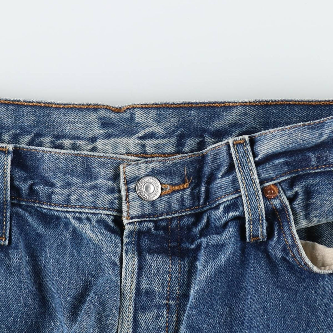 00'S Levi's 501 straight denim pants for men, size W34 cotton blue type Vintage Second Hand