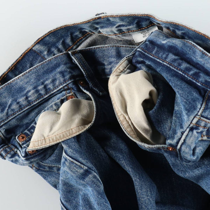 00'S Levi's 501 straight denim pants for men, size W34 cotton blue type Vintage Second Hand