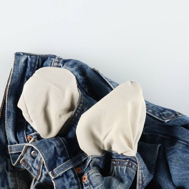 00'S Levi's 501 straight denim pants for men, size W34 cotton blue type Vintage Second Hand