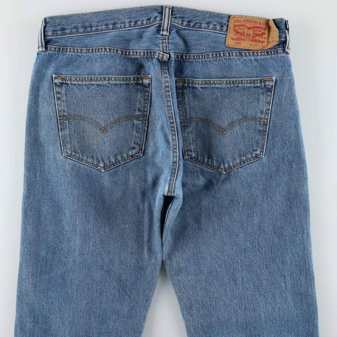 Levi's 501 straight denim pants for men, size W37 cotton blue type Vintage Second Hand