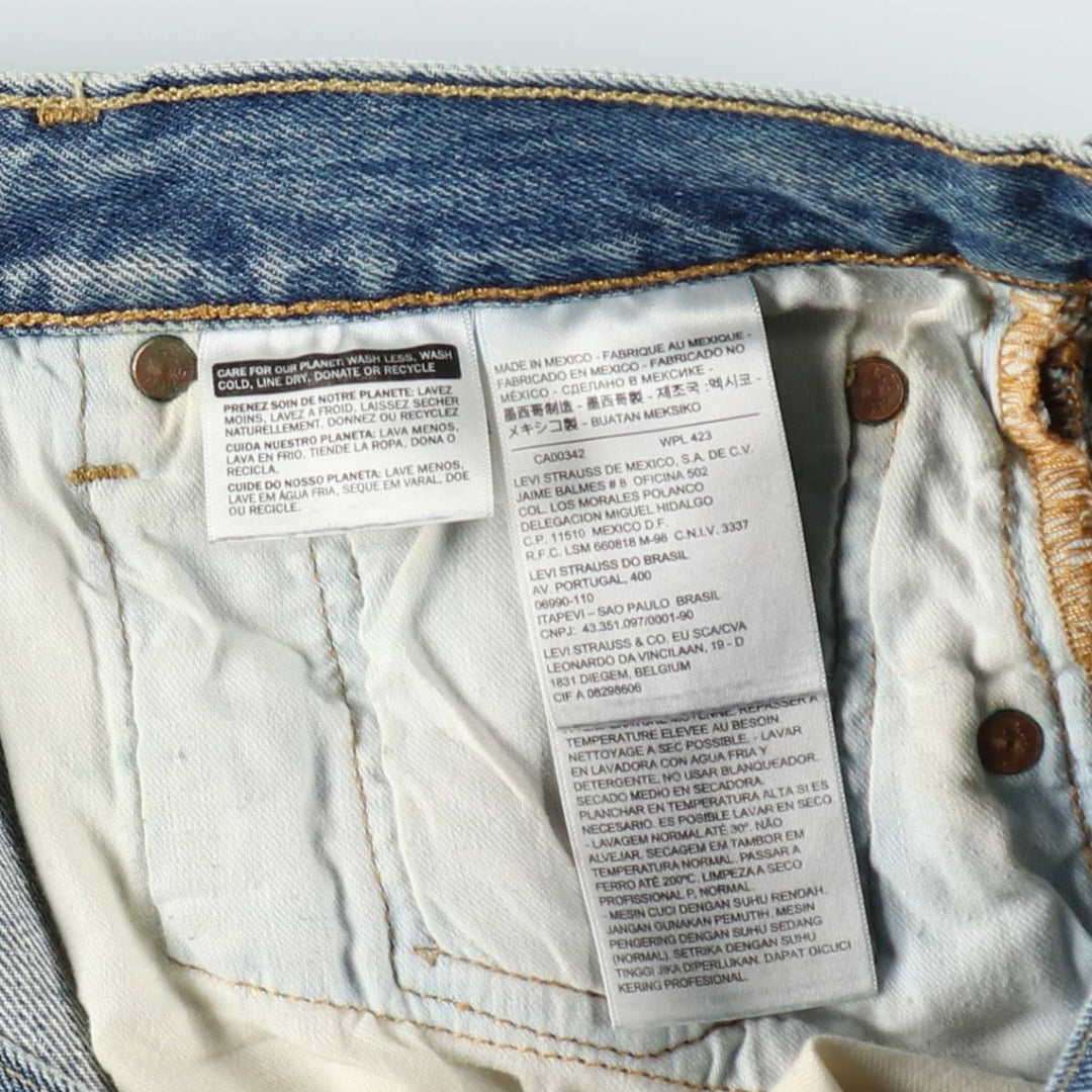 Levi's 501 straight denim pants for men, size W37 cotton blue type Vintage Second Hand