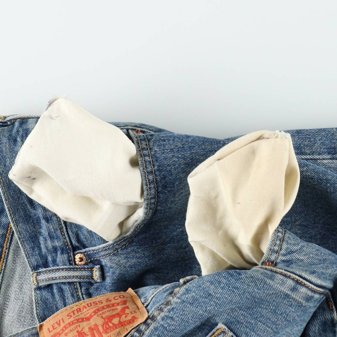 Levi's 501 straight denim pants for men, size W37 cotton blue type Vintage Second Hand
