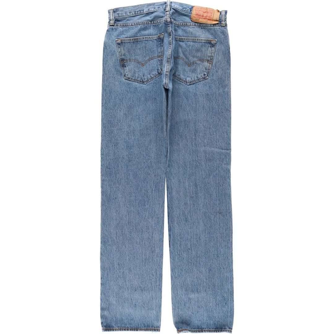 Levi's 501 straight denim pants for men, size W33 cotton blue type Vintage Second Hand
