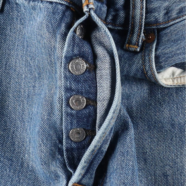 Levi's 501 straight denim pants for men, size W33 cotton blue type Vintage Second Hand