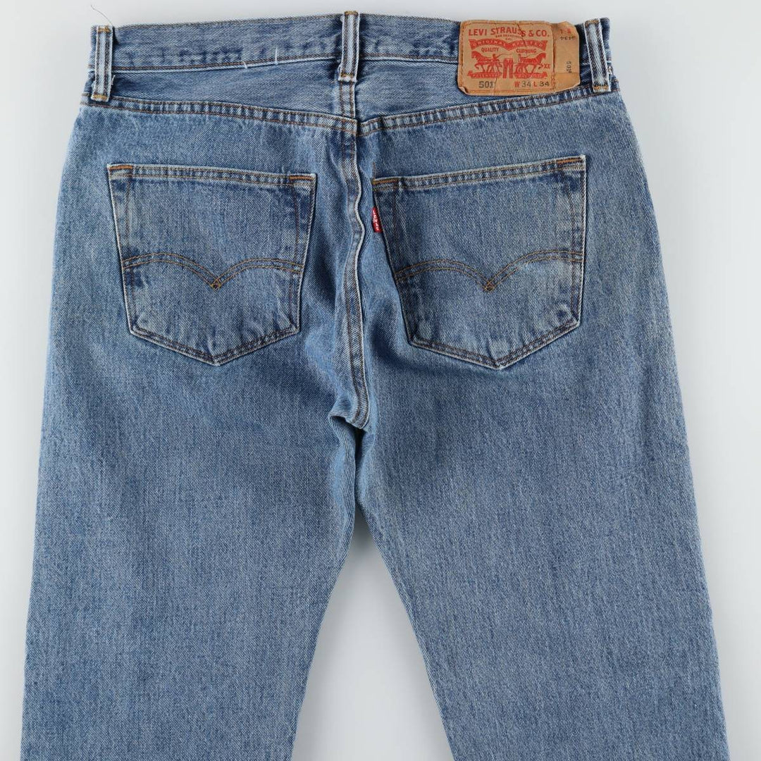 Levi's 501 straight denim pants for men, size W33 cotton blue type Vintage Second Hand