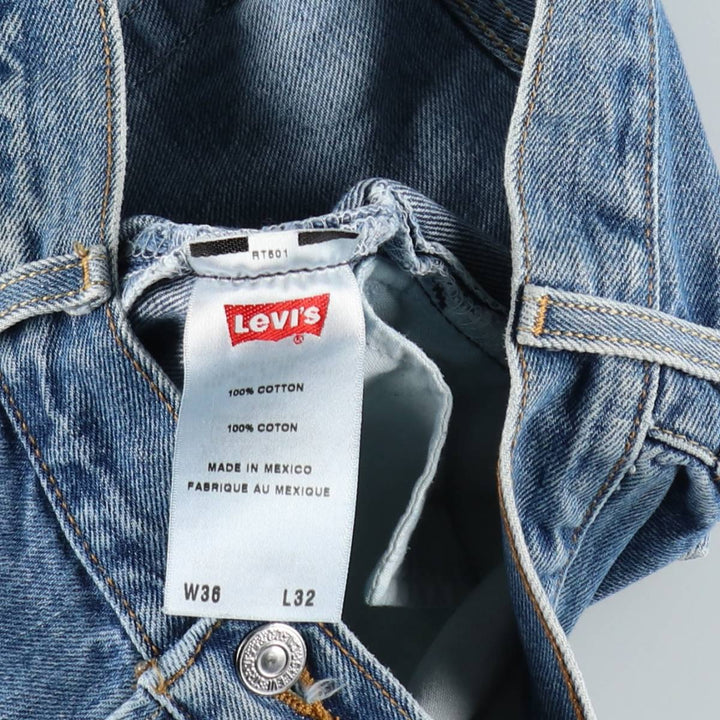 Levi's 501 straight denim pants for men, size W36 cotton blue type Vintage Second Hand