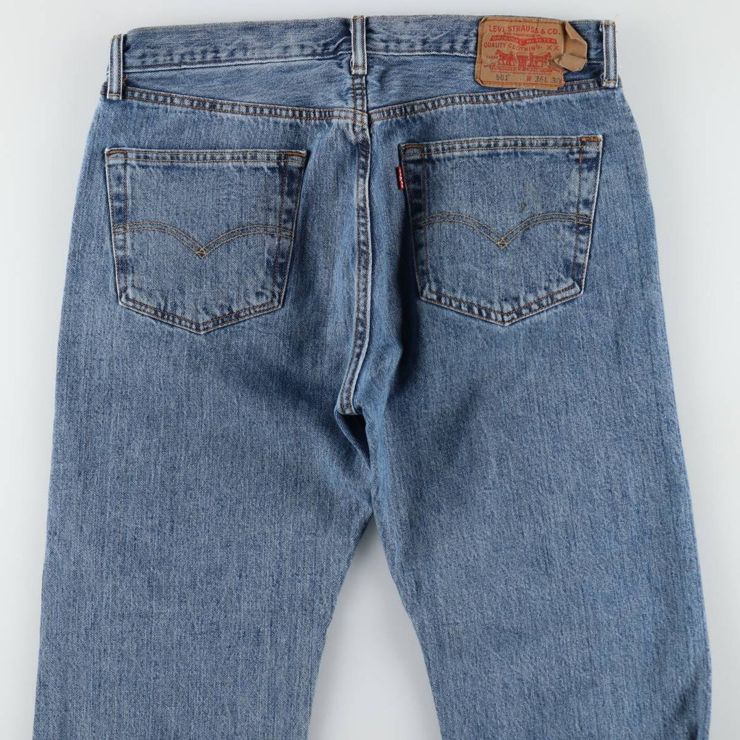 Levi's 501 straight denim pants for men, size W36 cotton blue type Vintage Second Hand