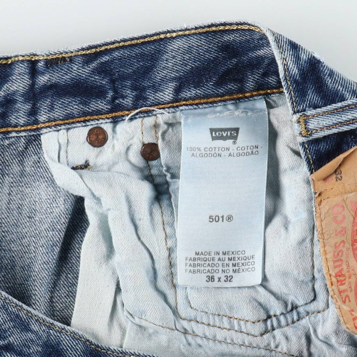 Levi's 501 straight denim pants for men, size W36 cotton blue type Vintage Second Hand