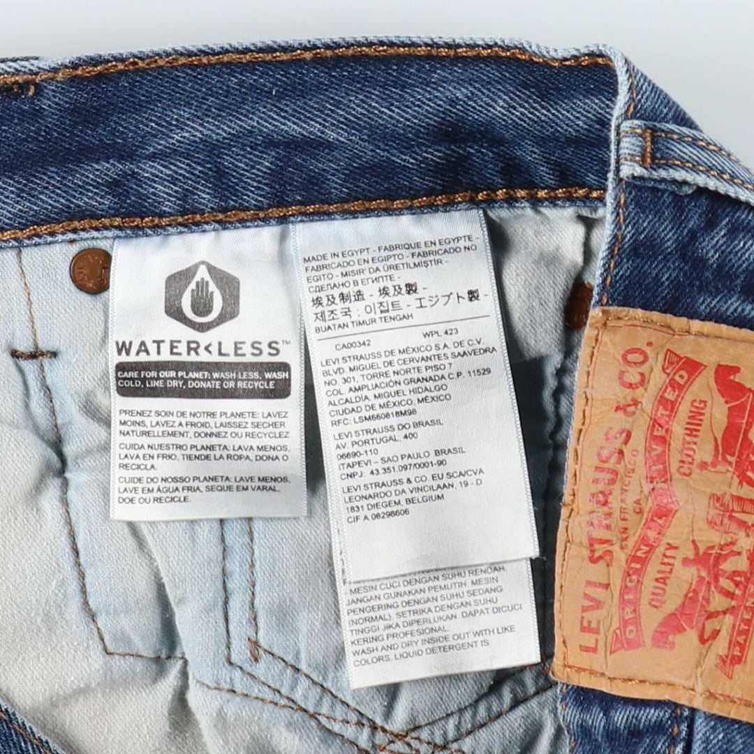 Levi's 501 straight denim pants for men, size W35 cotton blue type Vintage Second Hand