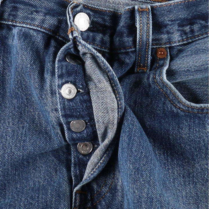 Levi's 501 straight denim pants for men, size W35 cotton blue type Vintage Second Hand