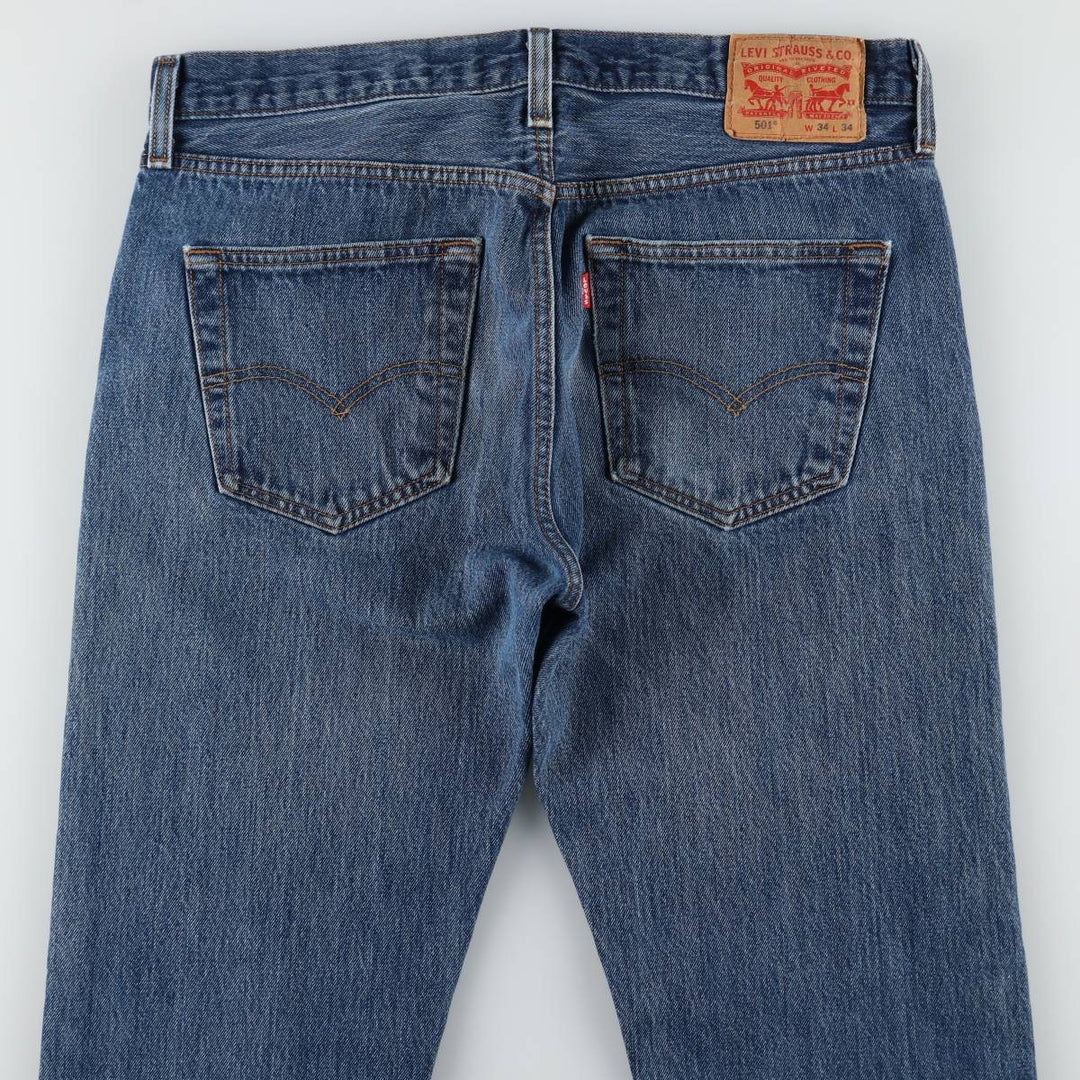 Levi's 501 straight denim pants for men, size W35 cotton blue type Vintage Second Hand