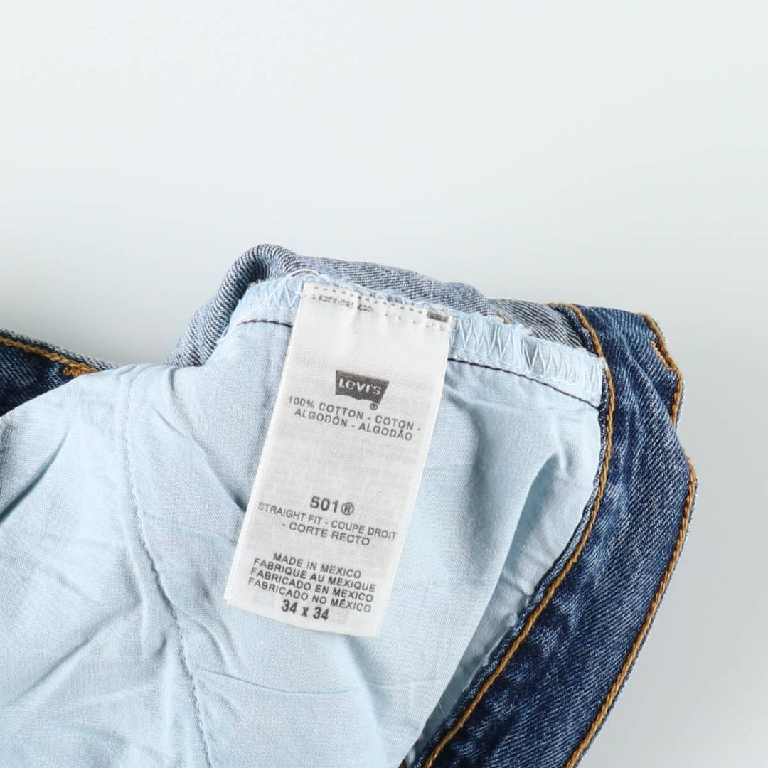 Levi's 501 straight denim pants for men, size W36 cotton blue type Vintage Second Hand