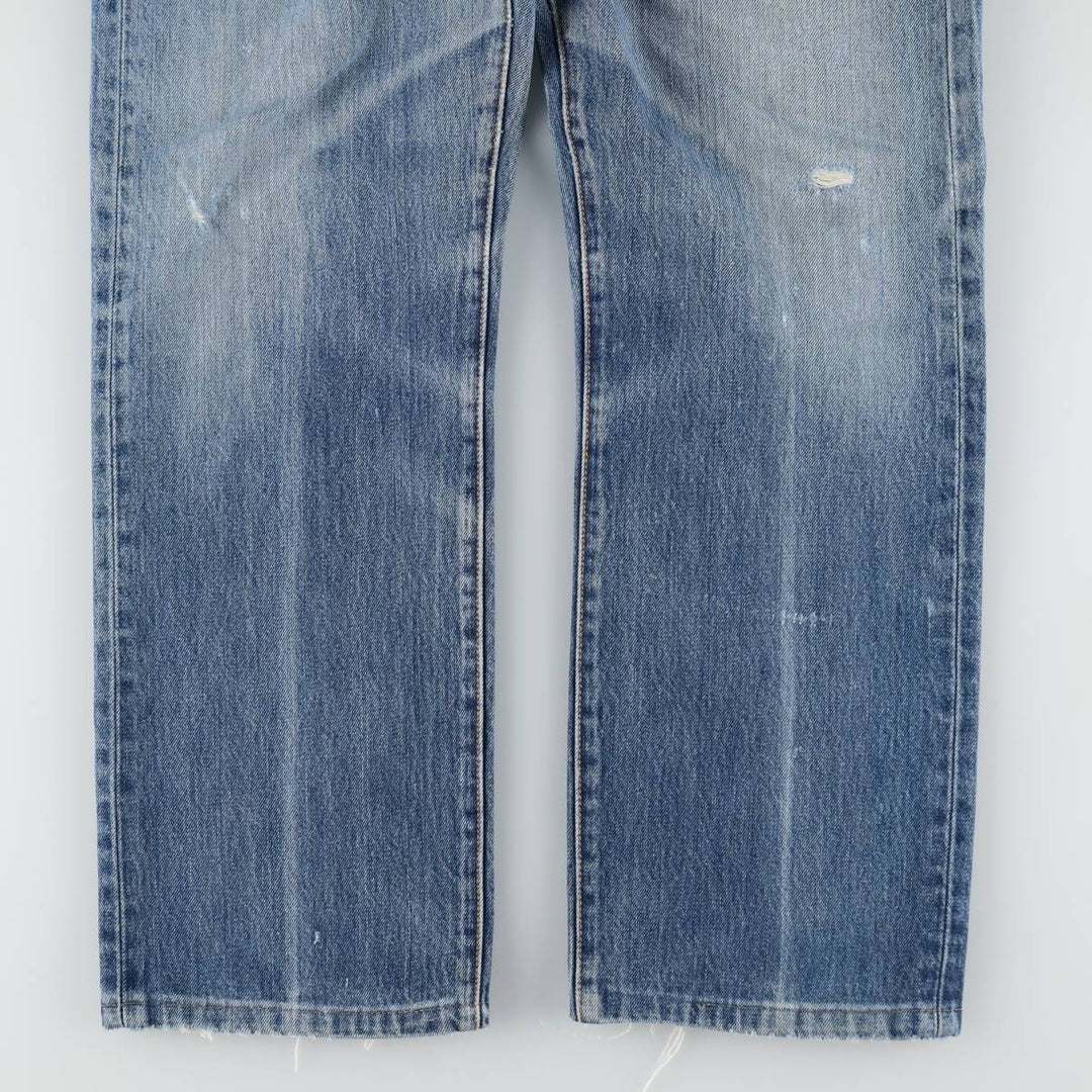 00'S Levi's 501 straight denim pants for men, size W34 cotton blue type Vintage Second Hand