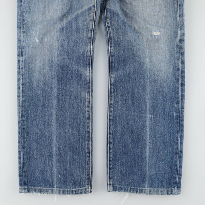 00'S Levi's 501 straight denim pants for men, size W34 cotton blue type Vintage Second Hand