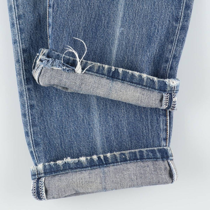 00'S Levi's 501 straight denim pants for men, size W34 cotton blue type Vintage Second Hand
