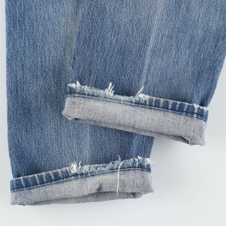 00'S Levi's 501 straight denim pants for men, size W34 cotton blue type Vintage Second Hand