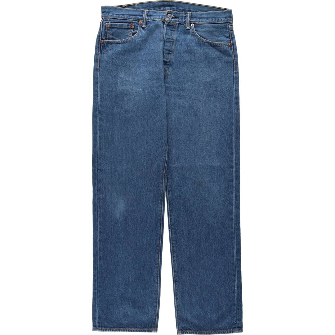 Levi's 501 straight denim pants for men, size W34 cotton blue type Vintage Second Hand