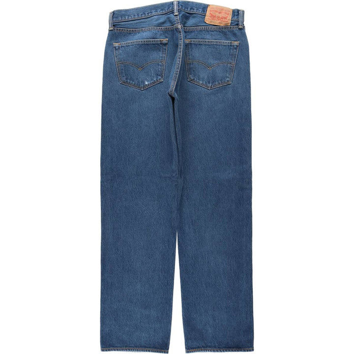 Levi's 501 straight denim pants for men, size W34 cotton blue type Vintage Second Hand