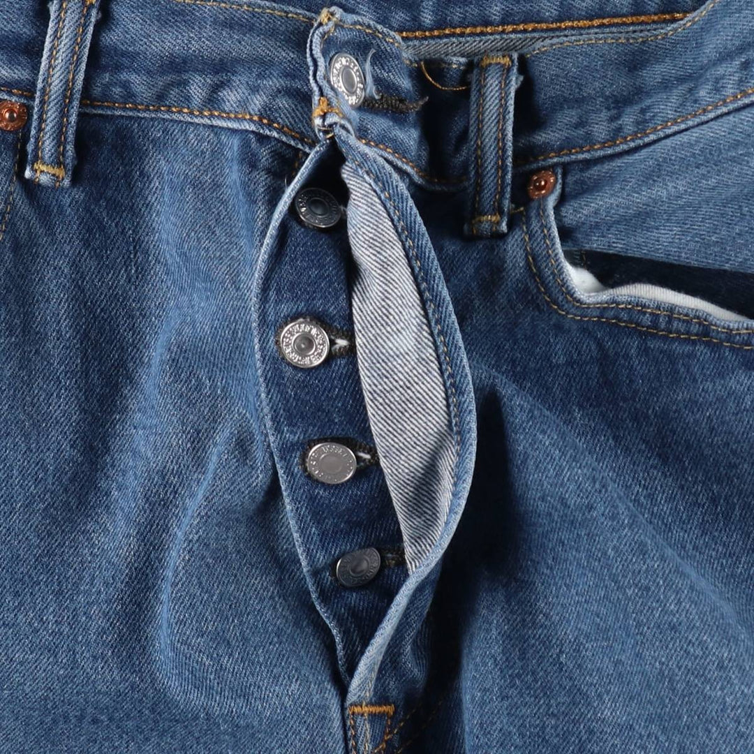 Levi's 501 straight denim pants for men, size W34 cotton blue type Vintage Second Hand