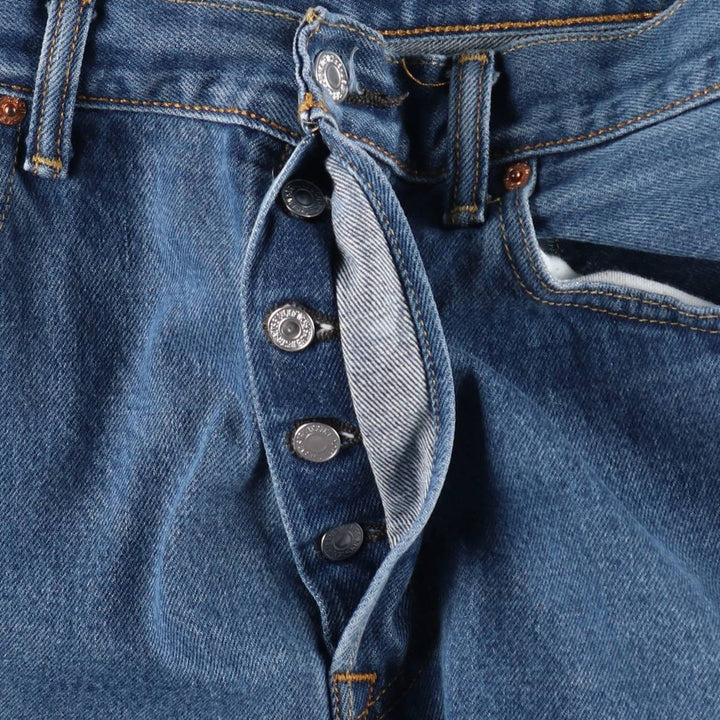 Levi's 501 straight denim pants for men, size W34 cotton blue type Vintage Second Hand