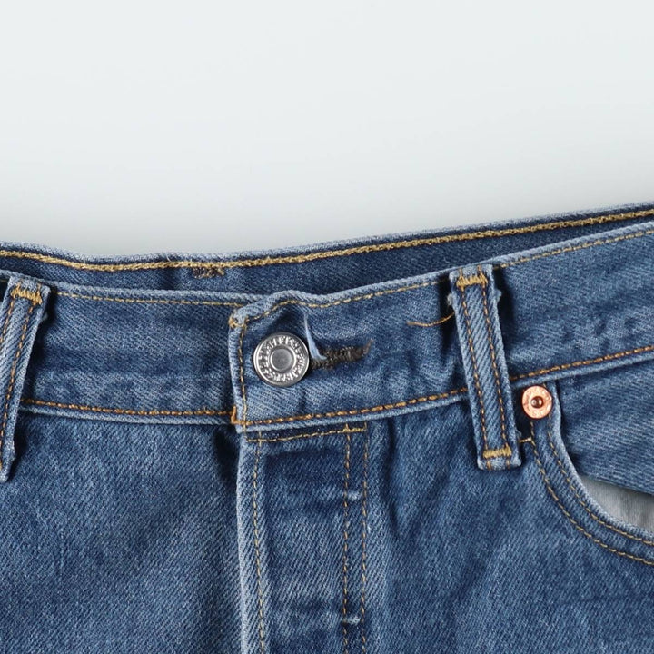 Levi's 501 straight denim pants for men, size W34 cotton blue type Vintage Second Hand