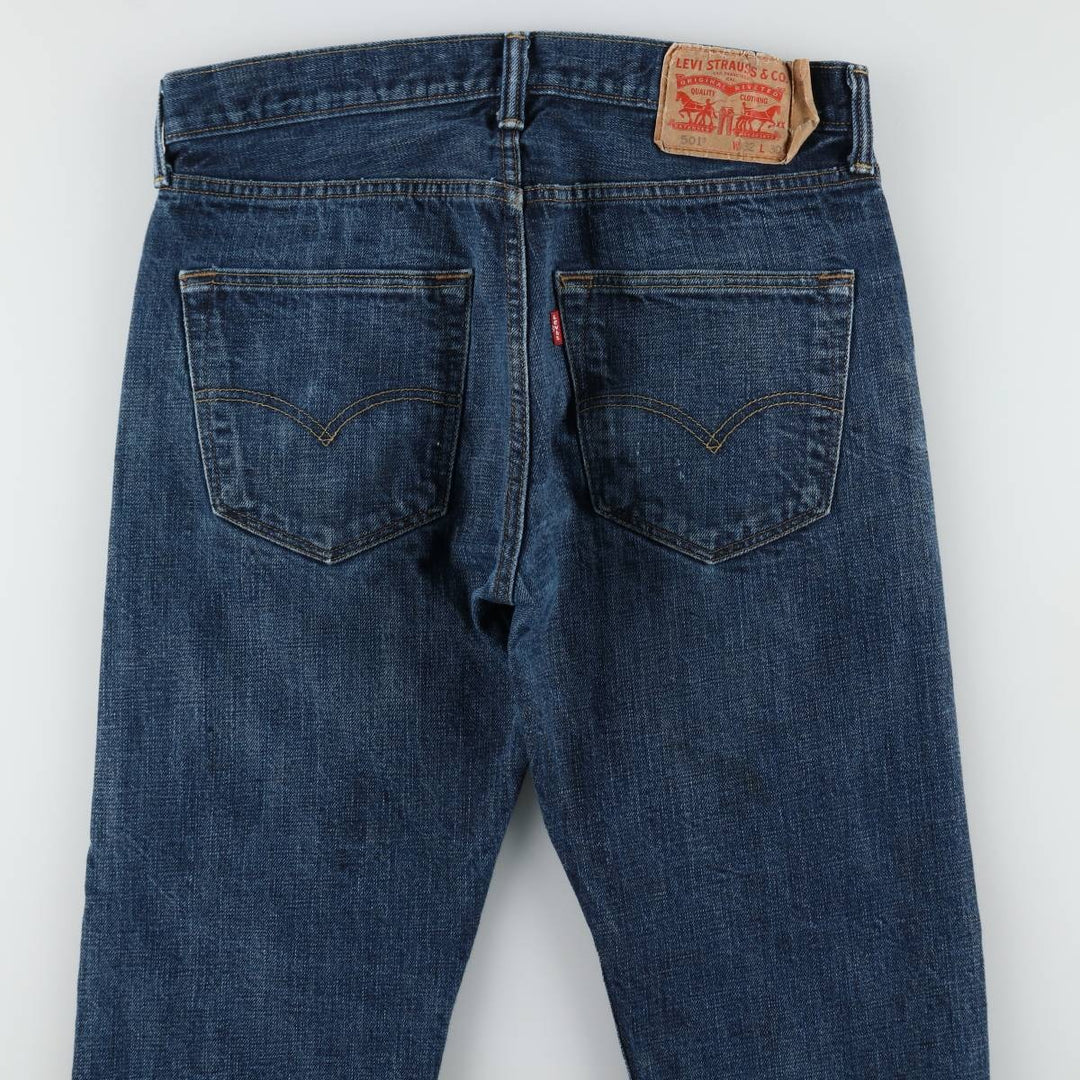 Levi's 501 straight denim pants for men, size W33 cotton blue type Vintage Second Hand