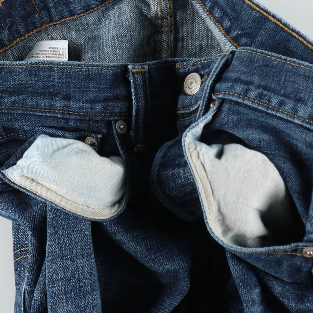 Levi's 501 straight denim pants for men, size W33 cotton blue type Vintage Second Hand