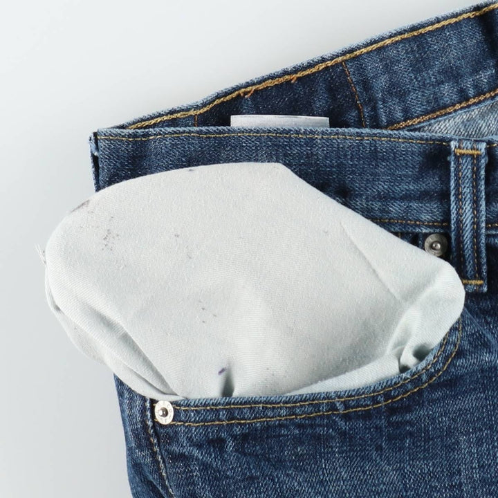 Levi's 501 straight denim pants for men, size W33 cotton blue type Vintage Second Hand