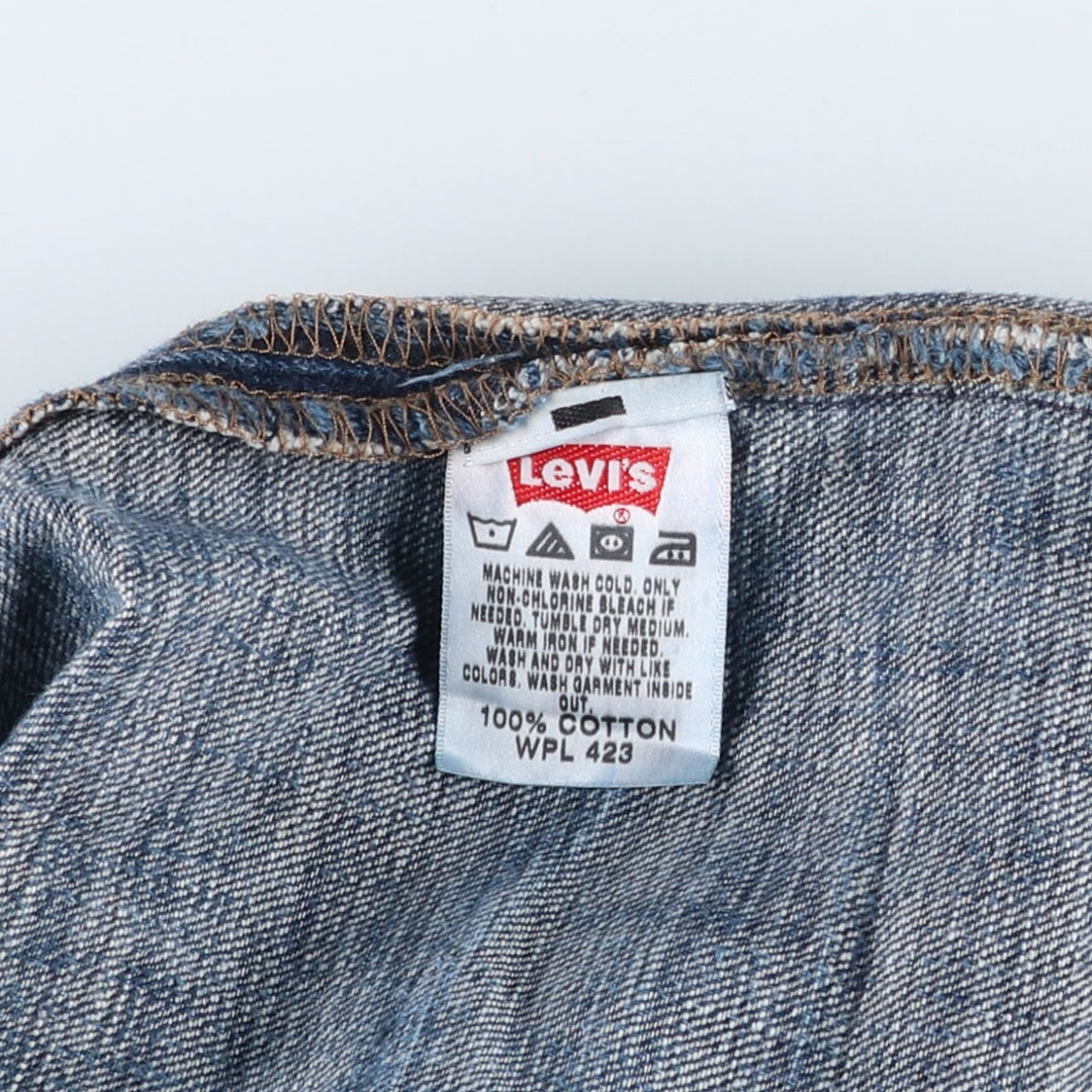 Levi's 501 Straight Leg Button-Fly Denim Pants, Men's, Size W35 cotton blue type Vintage Second Hand