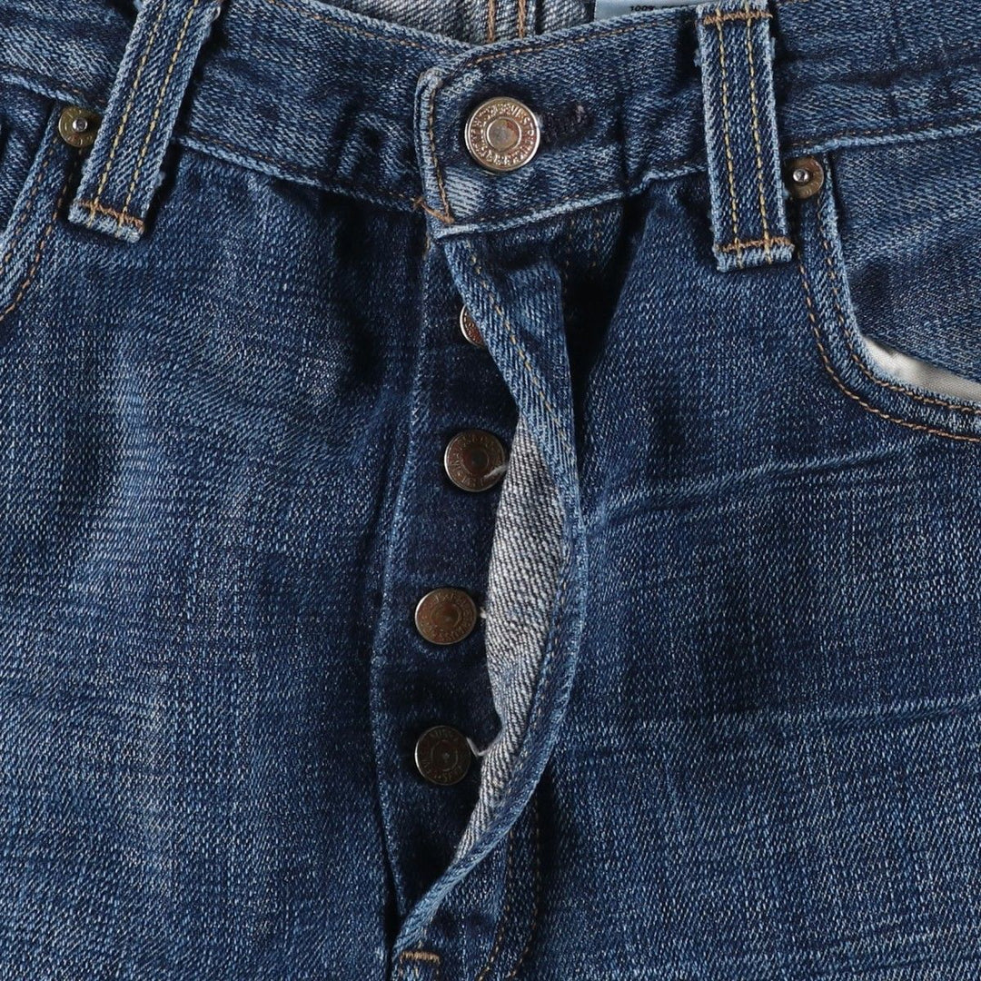 Levi's 501 Straight Leg Button-Fly Denim Pants, Men's, Size W35 cotton blue type Vintage Second Hand