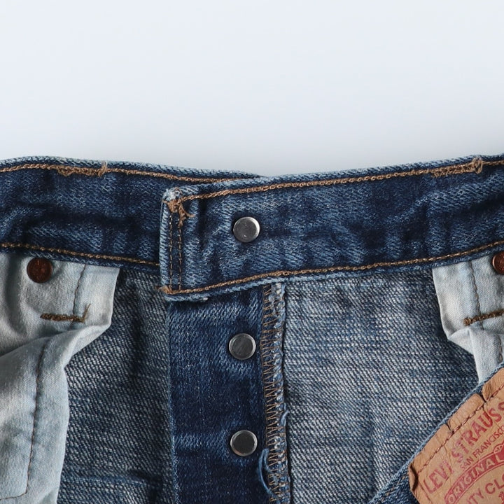 Levi's 501 Straight Leg Button-Fly Denim Pants, Men's, Size W35 cotton blue type Vintage Second Hand