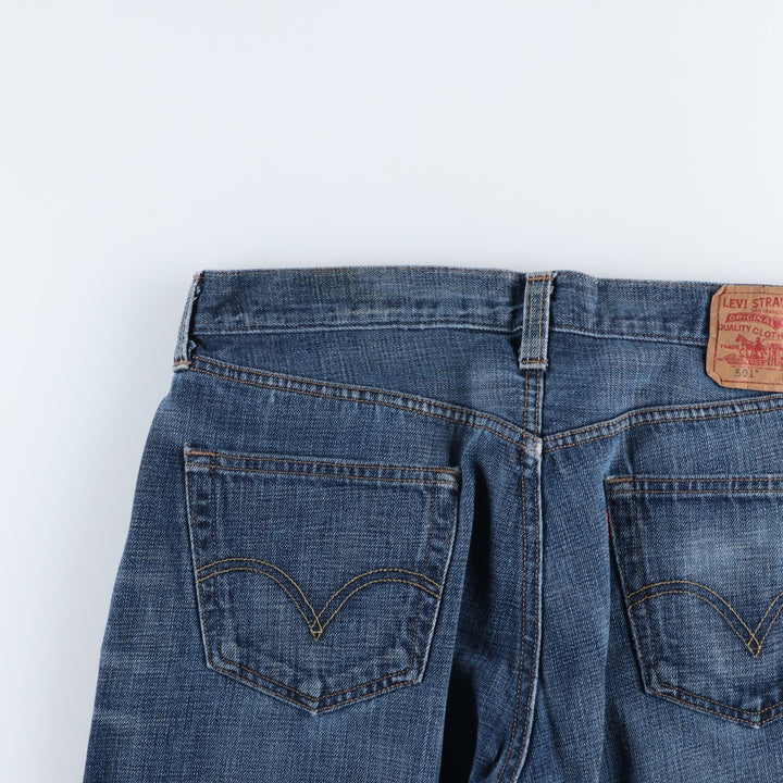 Levi's 501 Straight Leg Button-Fly Denim Pants, Men's, Size W35 cotton blue type Vintage Second Hand