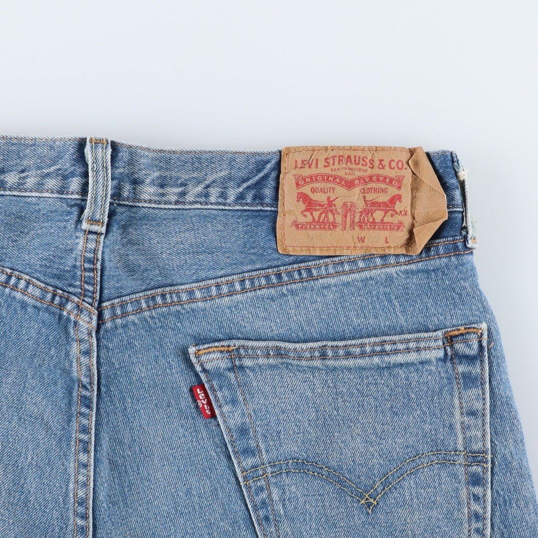 Levi's 501 straight denim pants for men, size W33 cotton blue type Vintage Second Hand