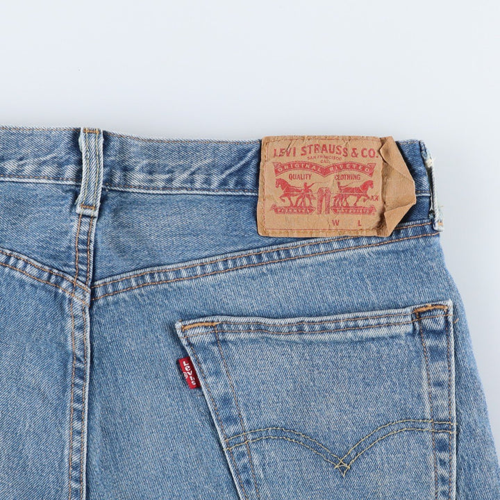 Levi's 501 straight denim pants for men, size W33 cotton blue type Vintage Second Hand