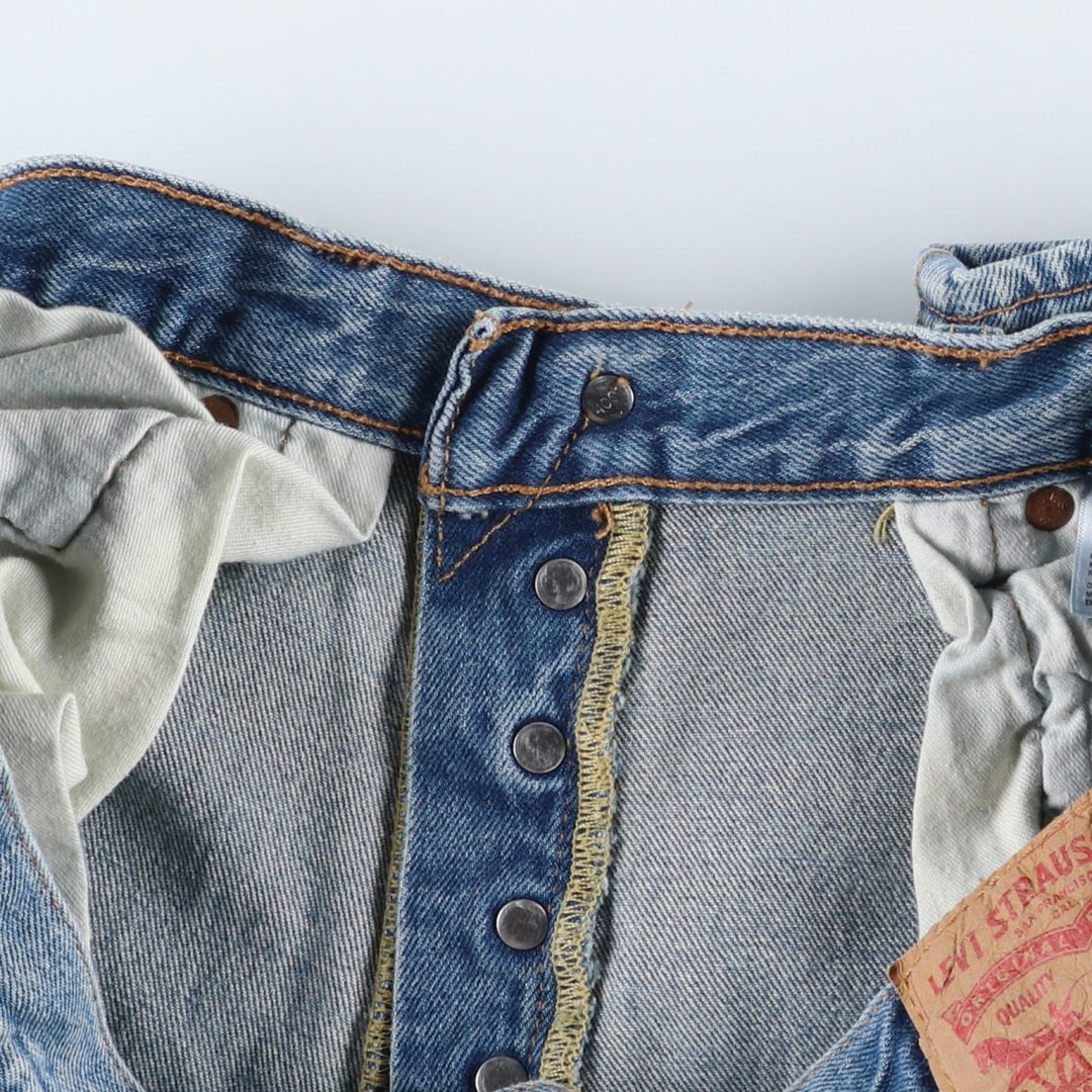 Levi's 501 straight denim pants for men, size W33 cotton blue type Vintage Second Hand