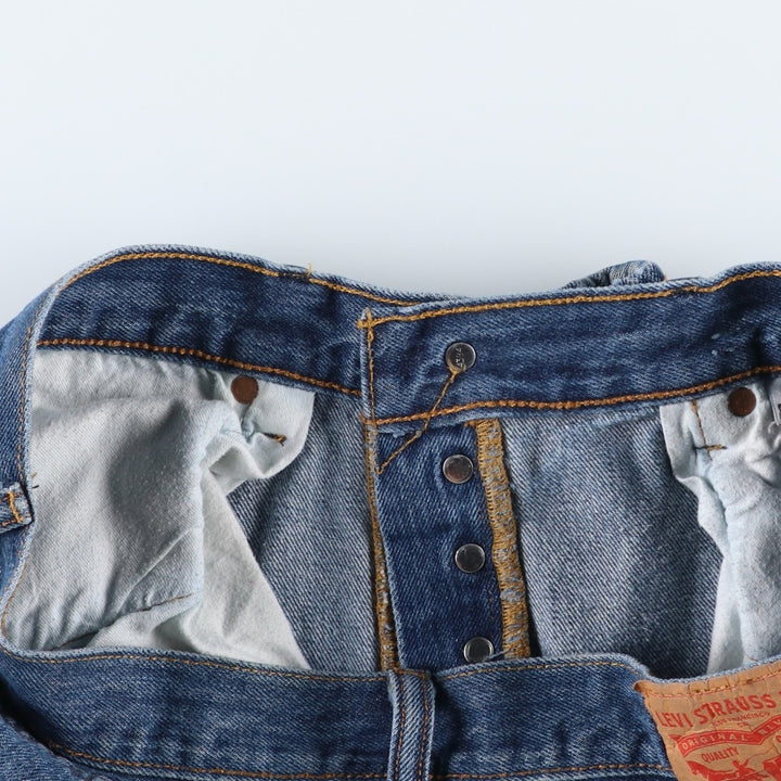 Levi's 501 straight denim pants for men, size W33 unclear blue type Vintage Second Hand