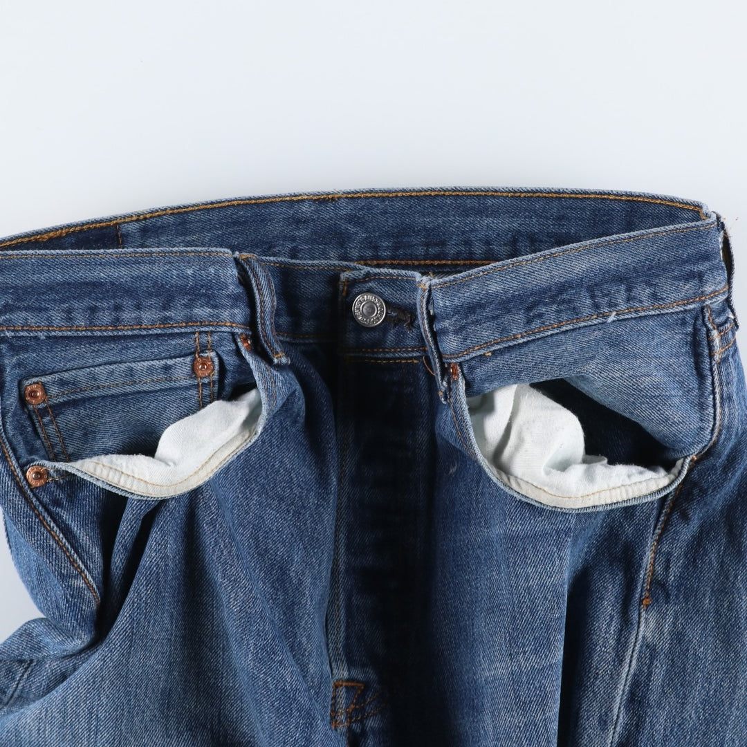 Levi's 501 straight denim pants for men, size W33 unclear blue type Vintage Second Hand