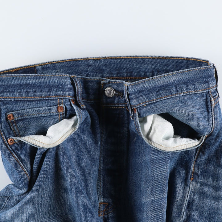 Levi's 501 straight denim pants for men, size W33 unclear blue type Vintage Second Hand
