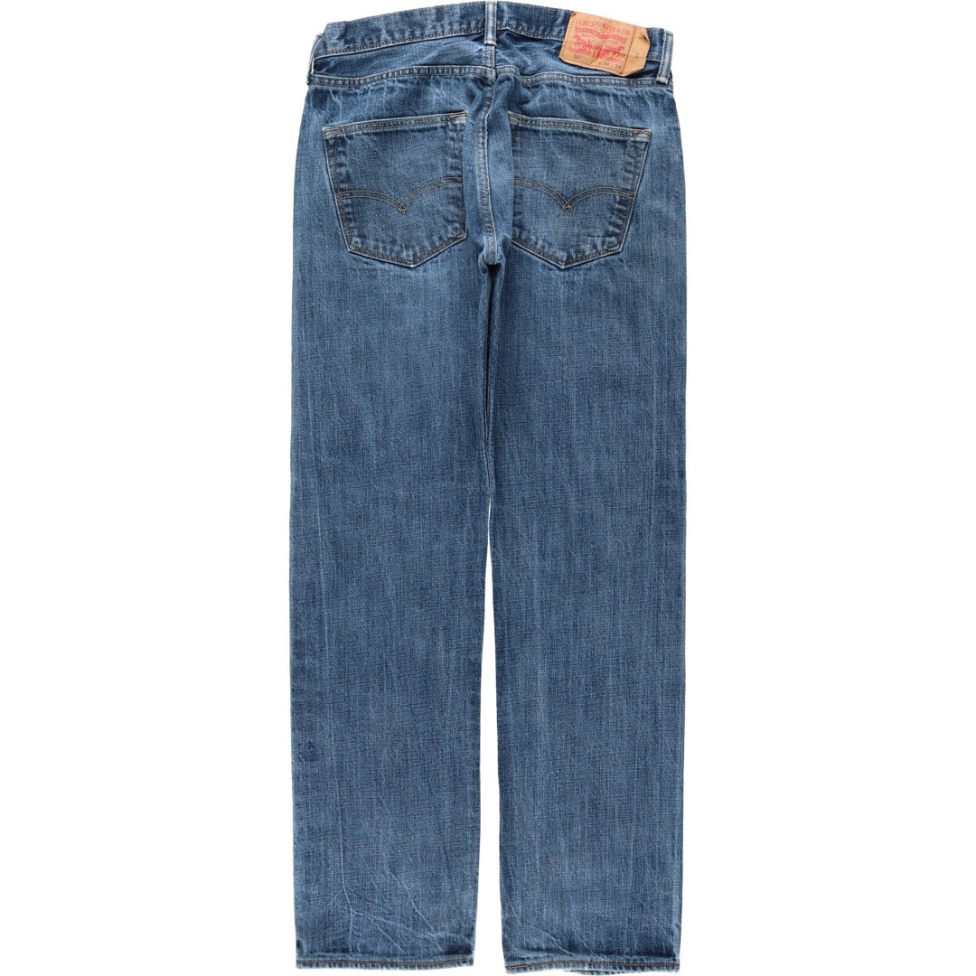 Levi's 501 straight denim pants for men, size W33 cotton blue type Vintage Second Hand