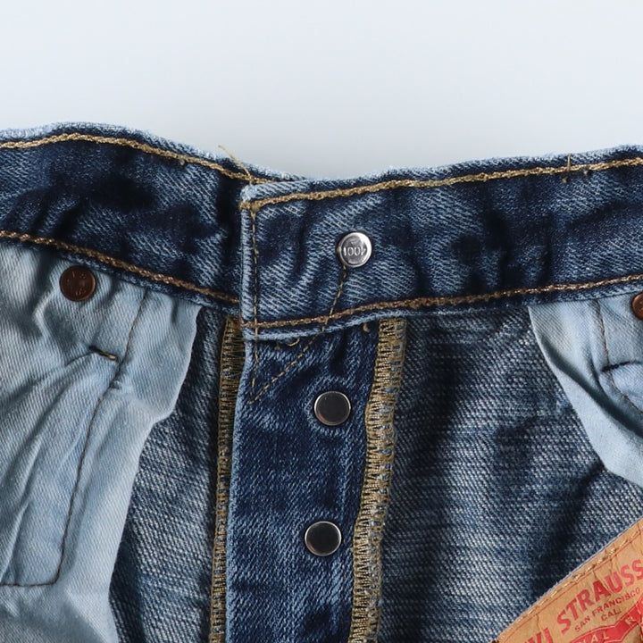 Levi's 501 straight denim pants for men, size W33 cotton blue type Vintage Second Hand