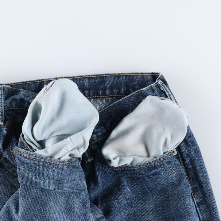 Levi's 501 straight denim pants for men, size W33 cotton blue type Vintage Second Hand