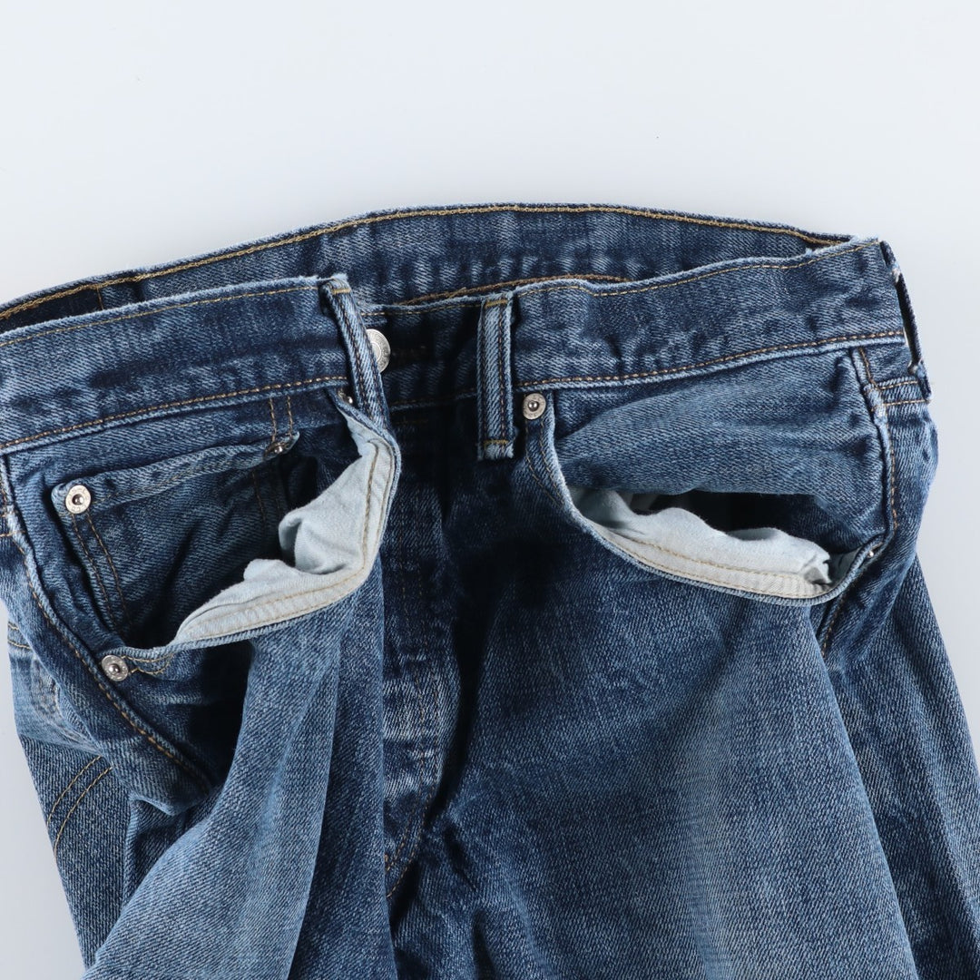 Levi's 501 straight denim pants for men, size W33 cotton blue type Vintage Second Hand