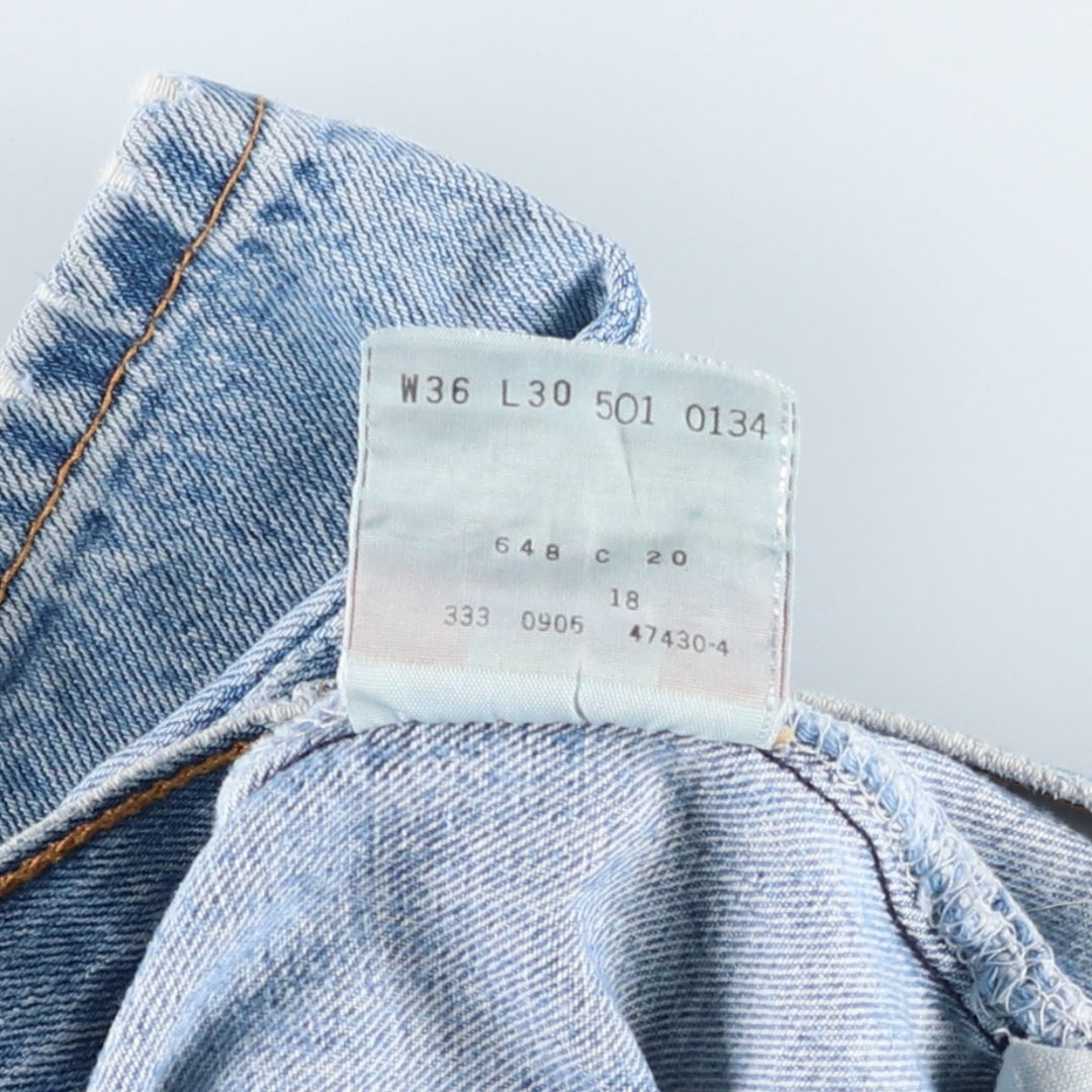 2000'S Levi's 501-0134 Straight Denim Pants, Men's W36 (approx.) cotton blue type Vintage Second Hand