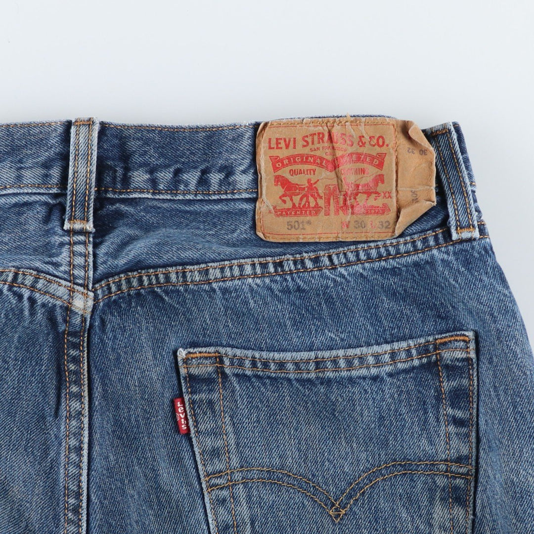 Levi's 501 straight denim pants for men, equivalent to w31 cotton blue type Vintage Second Hand