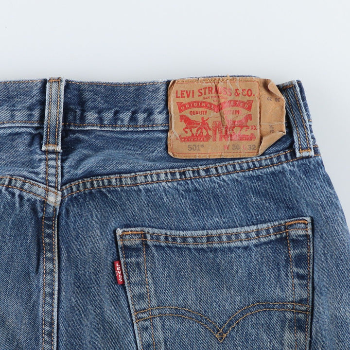 Levi's 501 straight denim pants for men, equivalent to w31 cotton blue type Vintage Second Hand